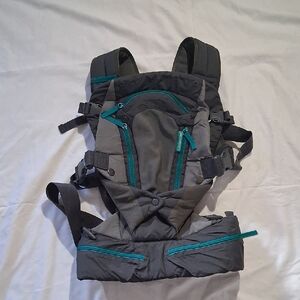 Gray and Teal Kids Carrier